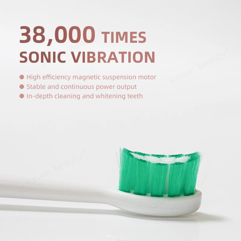 Зубная щетка Ультразвуковая электрическая с зарядкой от USB и 2