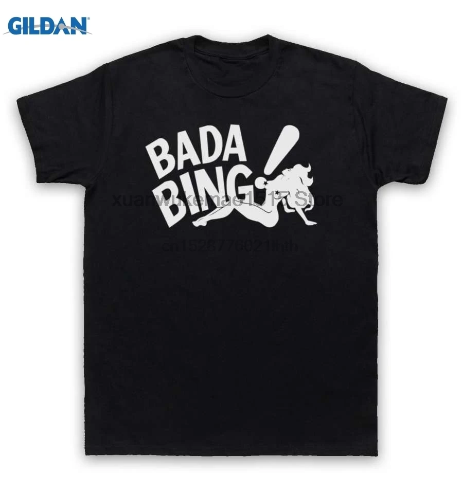 Футболка из 100% хлопка с круглым вырезом и принтом футболка логотипом Bada Bing| |