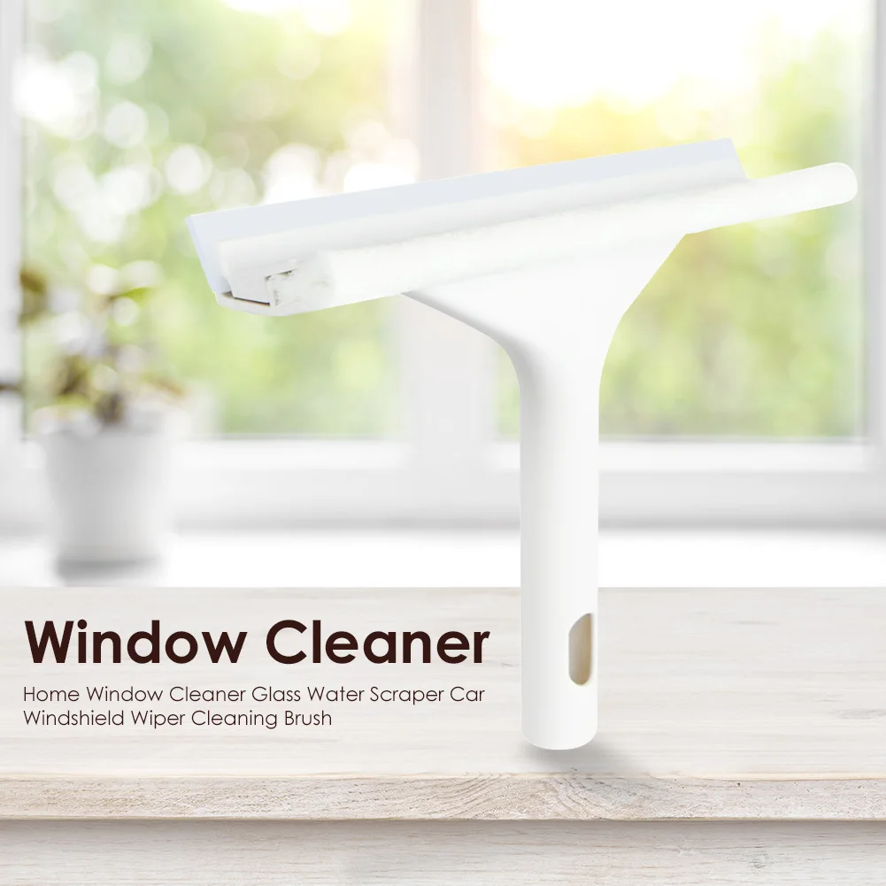 Practical Window Scrubber Wiper Scraper Cleaner Water Car Glass Cleaning Brush for Household Living Room Windows | Дом и сад