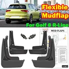 4 шт., передние и задние брызговики для VW Golf 8 MK8 R-Line GTI GTD GTE 2020 2021 2022 хэтчбек