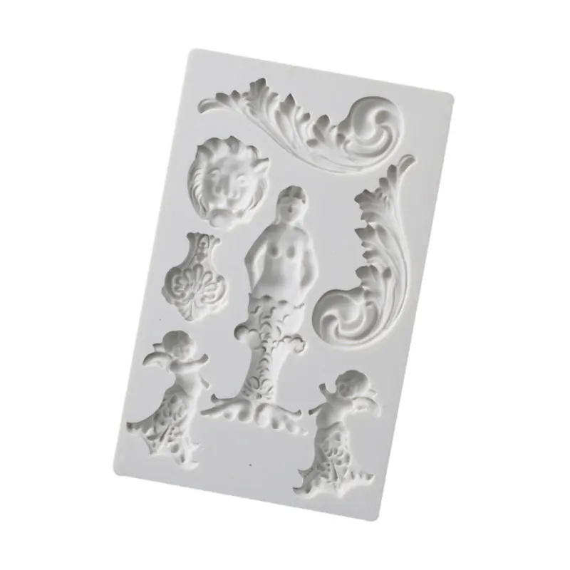 Силиконовая форма с изображением ангела помадной формы для украшения торта