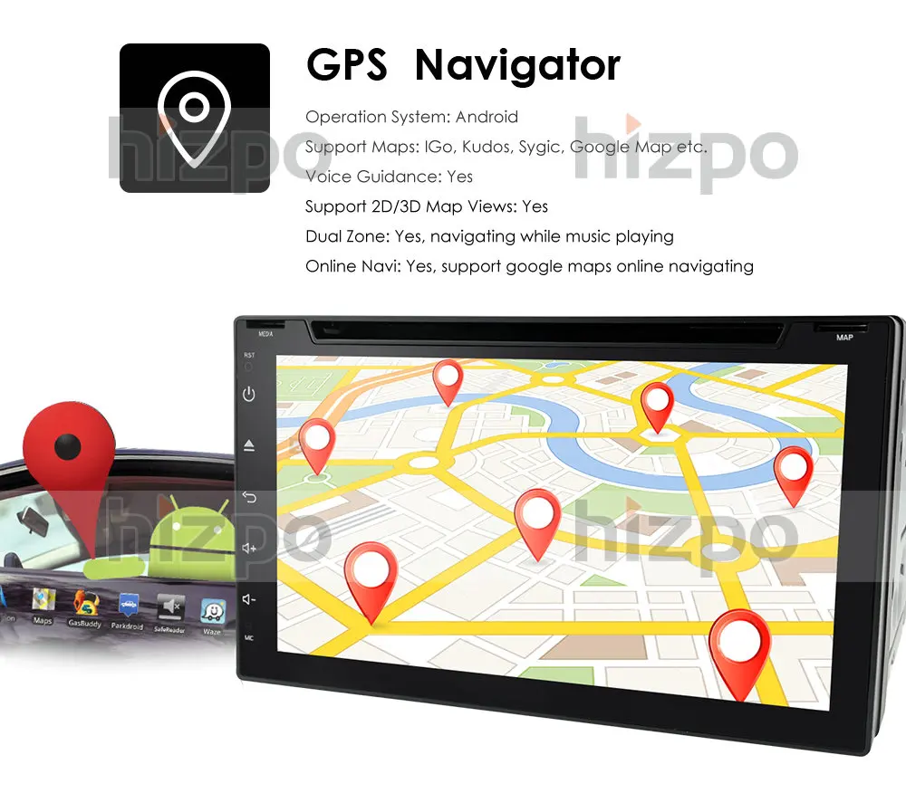 

2 Din 7 ''quad core Android 10 2 32GB GPS , Wi-Fi, DSP IPS 2din DVD RDS