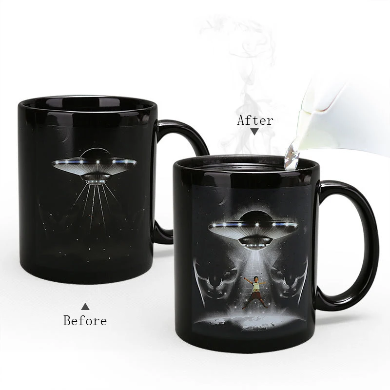 Новая Чужеродная НЛО Магическая кружка для кофе горячая холодная меняющая цвет