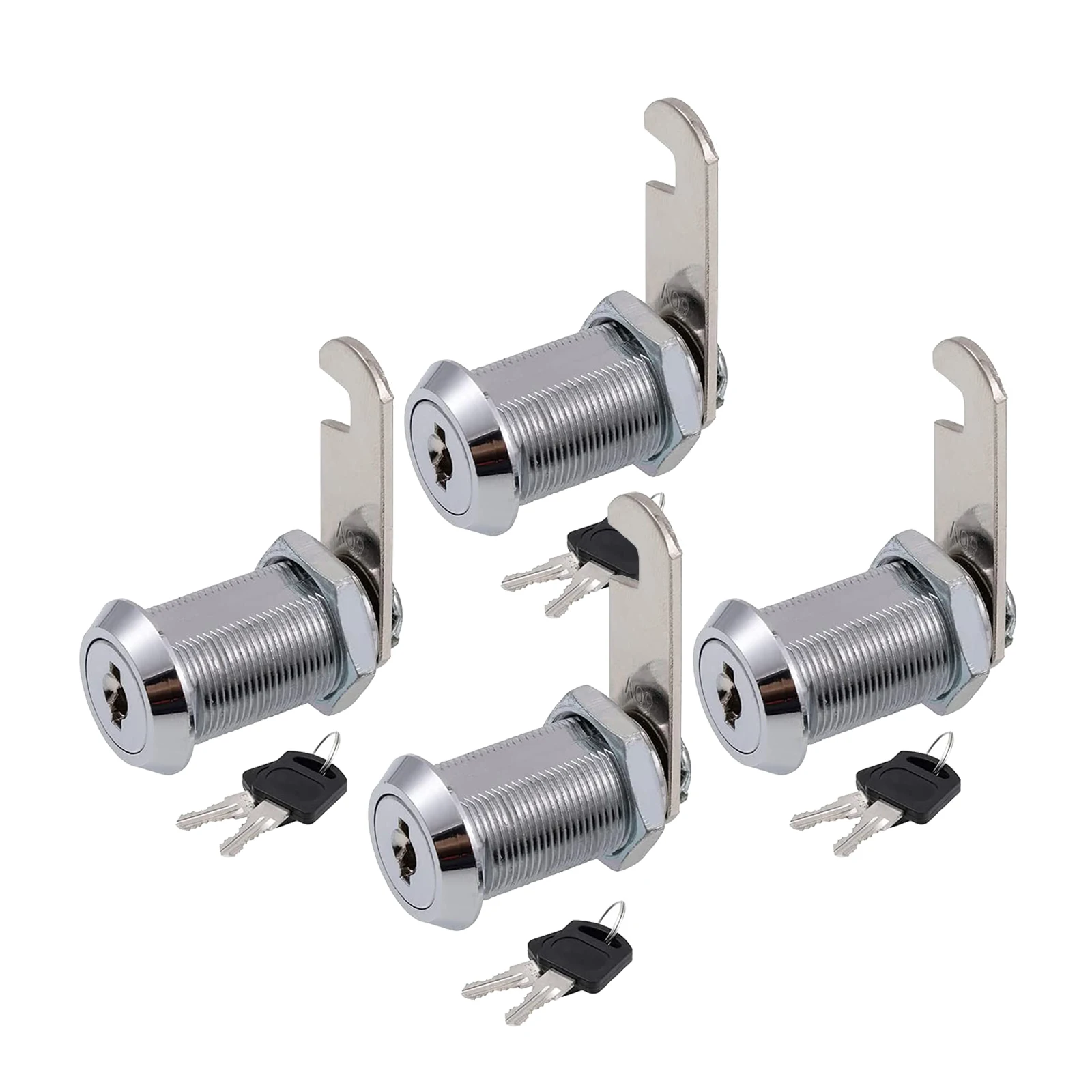 4 Pcs Drawer Locks with Keys Furniture Hardware Door Cabinet Lock for Office Desk Letter Box Cam 30mm | Обустройство дома
