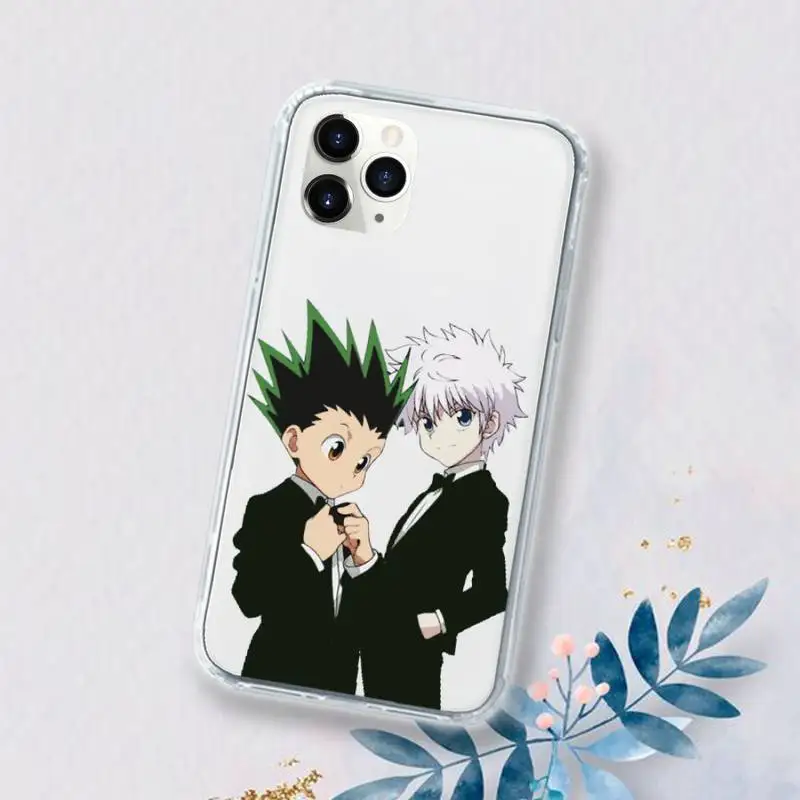 

Anime Hunter X hunter Phone Case Transparent for iPhone 11 12 mini pro XS MAX 6 6S 8 7 Plus X 5S SE 2020 XR