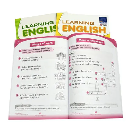 

3 Books/Set Sap Learning English Collection Book N-K2 Kindergarten English Problems Teaching Books