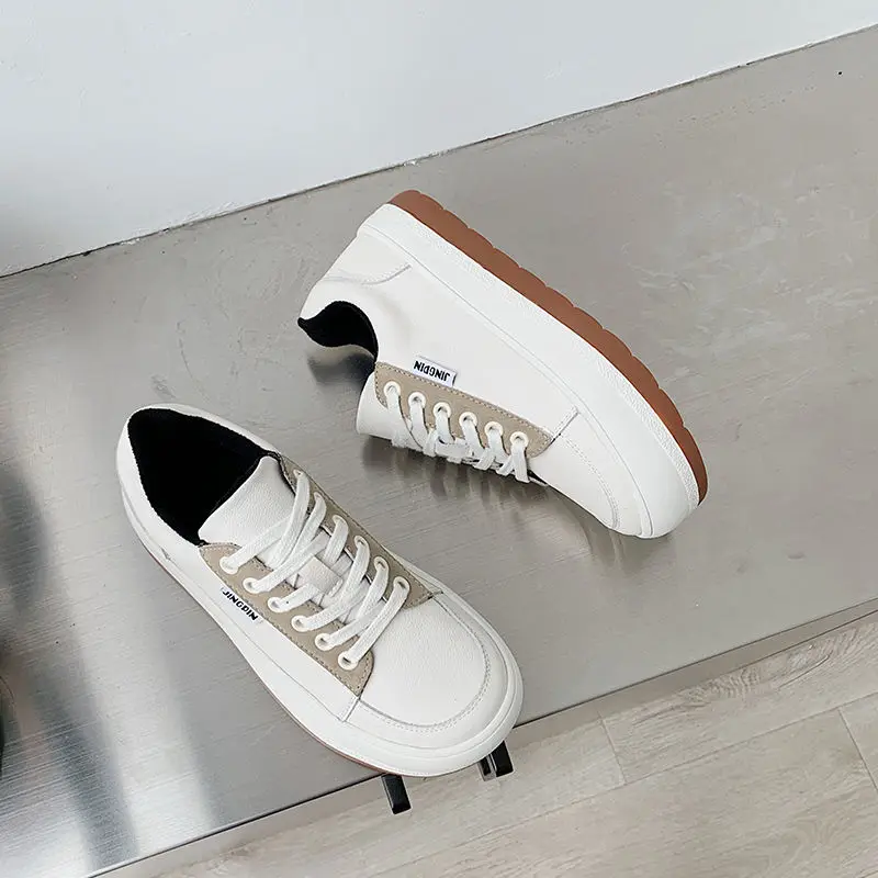 

Natascha Sneakers Women Sport Running Shoes Spring/Autumn Fashion Round Toe Platform Vulcanized Shoes Lace-up Casual Shoes