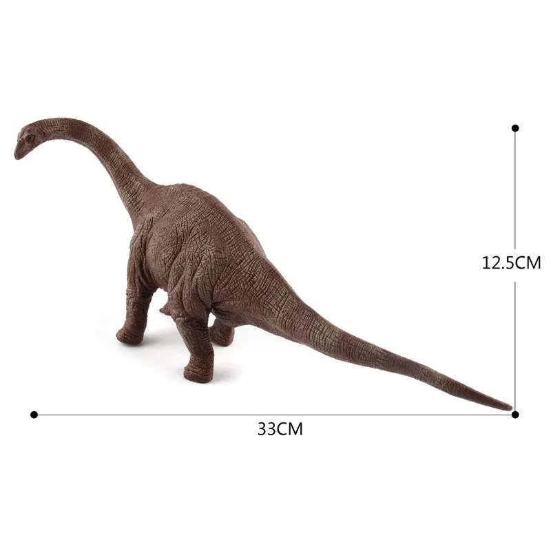 Оригинальные Динозавры юрского периода Indominus rex Spinosaurus raptor модель трицератопса коллекционные вещи Детские обучающие игрушки для детей подарок - Цвет: Diplodocus brown