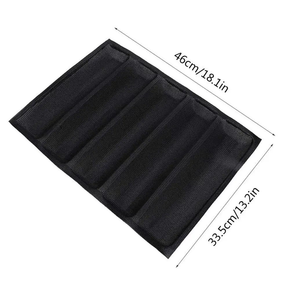 

Kitchen Silicone Perforated Non-Stick Baking French Baguette Bread Mold Pan Tray Kitchen Accessories Tools Gadget