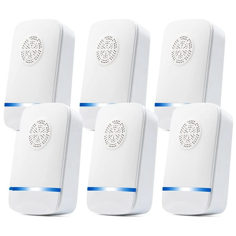 

Ultrasonic Pest Repeller-Electronic Pest Repellent, Repeller Plug in Pest Control for Home, Warehouse 6 Pack US Plug
