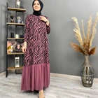 Мусульманская Мода Абая африканские платья для женщин Весна Осень мусульманское длинное платье макси высокое качество модное Африканское платье для женщин