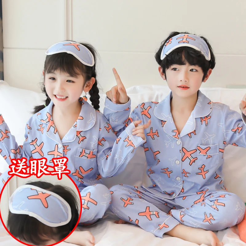 Весенний Пижамный костюм для девочек кардиган с героями мультфильмов комплект