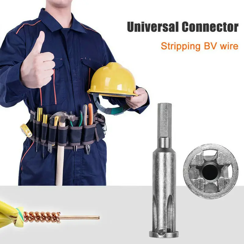 New Electrical Twist Tool 5 Hole Electrician Universal Automatic Twisting Wire Stripping Doubling Machine Connector Clamps | Обустройство