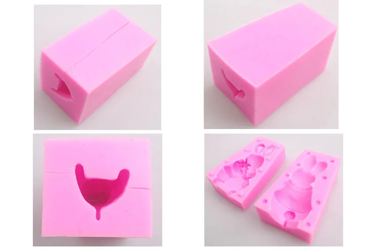 

1pc 3D rabbit silicone cake mold fondant mold cake decorating tools chocolate gmpaste mould cake mould FTM1101