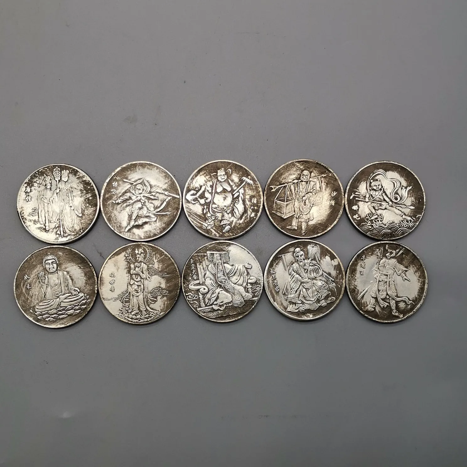 

Journey to the west characters commemorative coins, 10 pieces 1 set