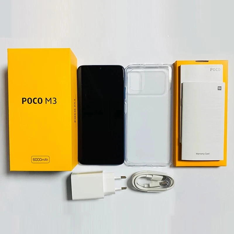 Глобальная версия POCO M3 Смартфон Snapdragon 662 4 Гб 64 ГБ/4 ГБ 128 6 53 "дисплей 6000 мАч