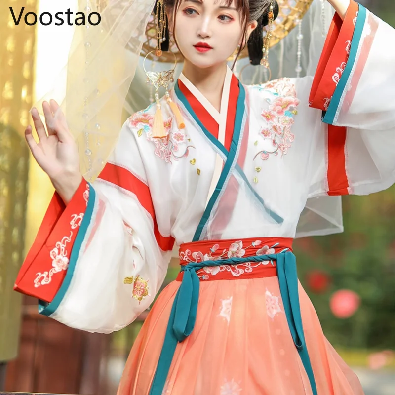 Традиционное платье ханьфу в китайском стиле Женский винтажный костюм принцессы