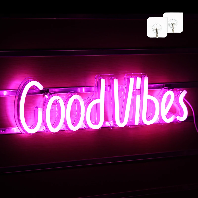 Неоновые светодиодные вывески Wanxing на заказ питание от USB переключатель