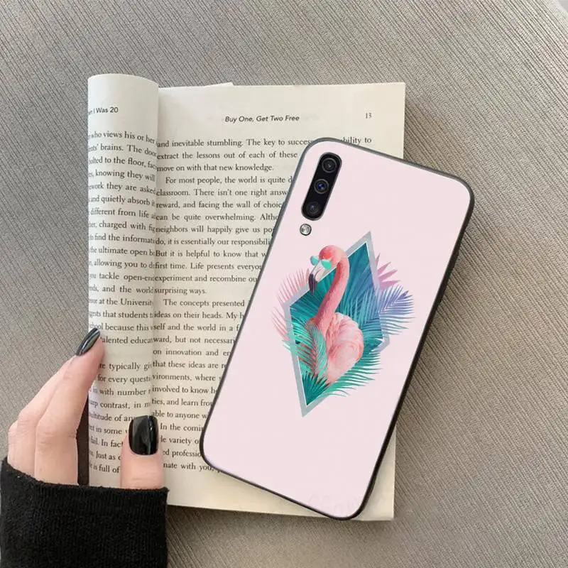 

Flamingo pink love cute Phone Case For Samsung galaxy S 7 8 9 10 20 edge A 6 10 20 30 50 51 70 note 10 plus