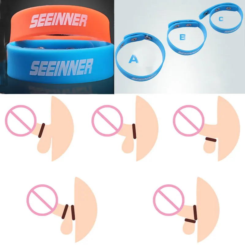 Сексуальное мужское кольцо с силиконовой задержкой регулируемое для пениса