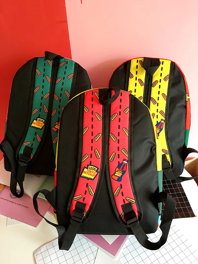 Креативный холщовый рюкзак с принтом граффити для девочек индивидуальный модный