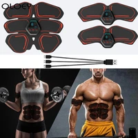 rechargeable ems abdominal muscle stimulator trainer abs electrostimulation fitness massager home gym abdomen muscular exercise