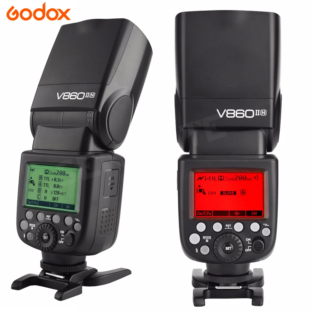 Вспышка Godox V860II TTL с литий-ионным аккумулятором для Nikon D5300 6D Беспроводная вспышка