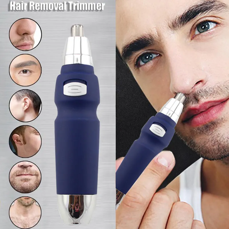 Электрический триммер для волос в носу мужчин ушей модная бритва тример носа