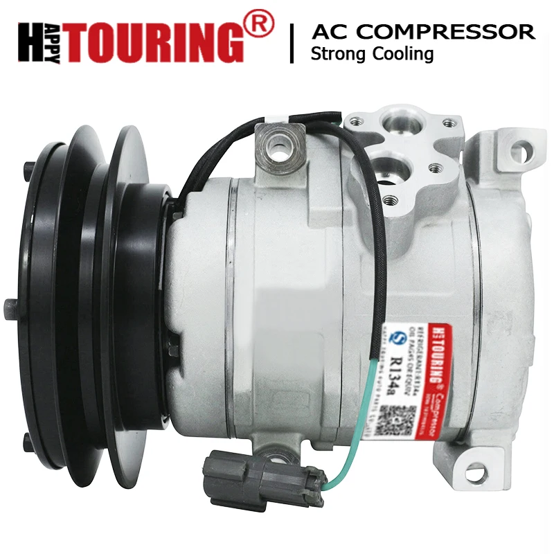

10S15C A/C COMPRESSOR FOR KOBELCO KOMATSU JOHN DEERE EXCAVATORS 4472204052 4472204053 4472204781 20Y9796121 4431081 4436025