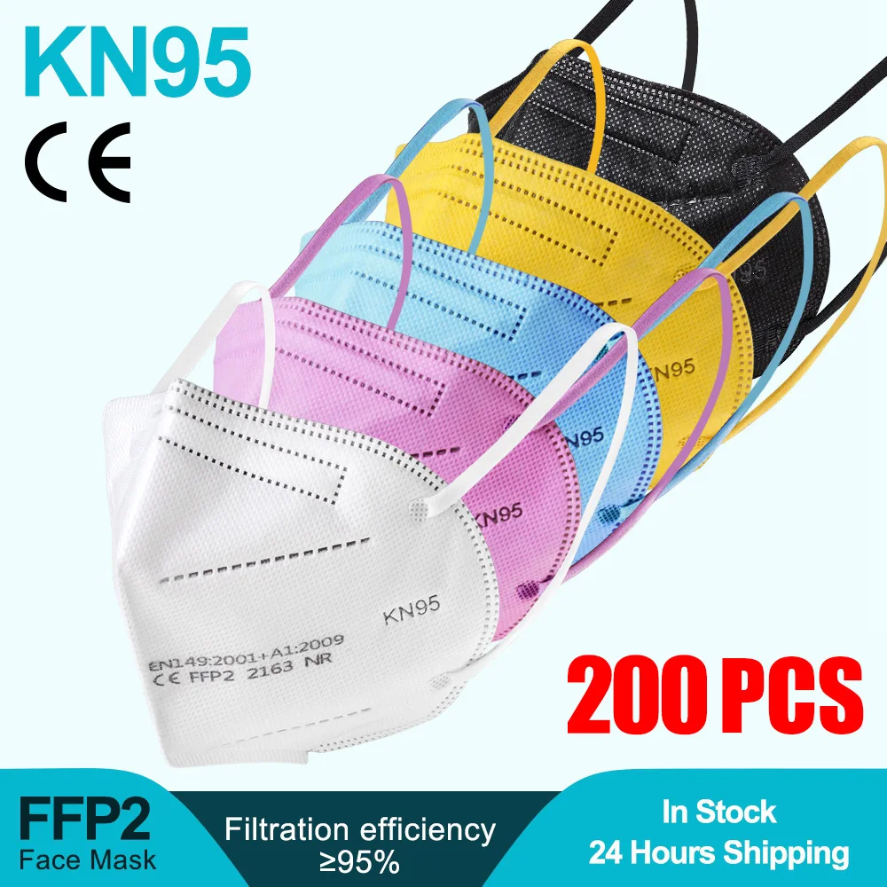 Маски fpp2 одобренные CE ffp2mask маска для лица черная респираторная ffp2 mascherina ffpp2 ffp 2