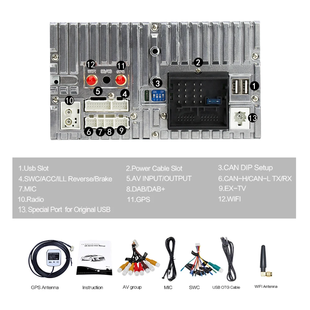Автомобильный dvd плеер Eunavi 2 Din Android 9 0 VW для Polo Jetta Tiguan passat b6 cc fabia стерео GPS Гб ОЗУ Wi Fi
