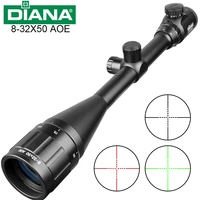 diana 8 32x50 tactical rifle optics red dot green sniper scope compact hunting riflescope collimator cross rifle sniper sight