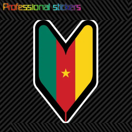 Камерун водитель значок наклейка высечка вакаба лист Soshinoya CMR CM стикер s для