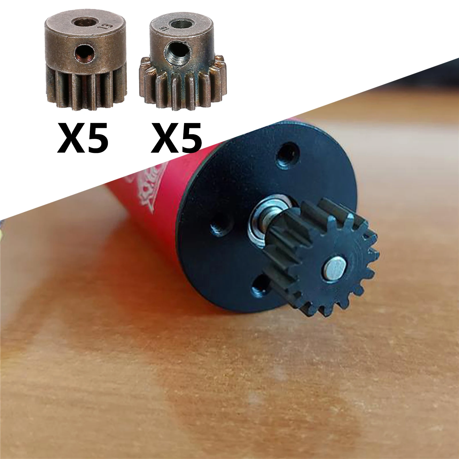

5 PCS 32DP 3.175mm Metal Pinion Motor Gear for 1/10 RC Crawler Off-Road Car Truck Accessories Parts