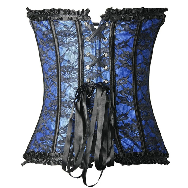 

Lady Europe Royal Court Steel Bone Corset Push Up Lingerie Wedding Cocktail Party Waist Cincher Outfit Gothic