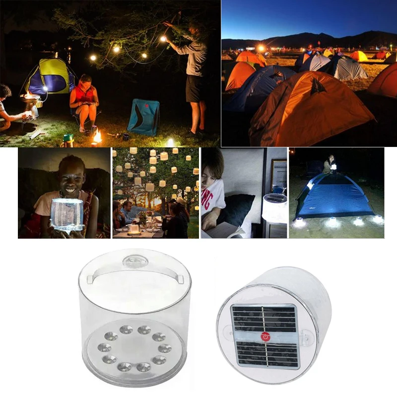 

Lantern Inflatable Emergency Accessory Indoor Lighting Fishing Hiking Camping Lamp Foldable PVC Outdoor Supply Solar Powered