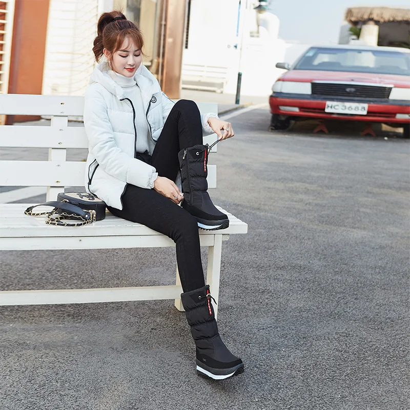 2019 г. Новые детские зимние ботинки для девочек и мальчиков водонепроницаемые