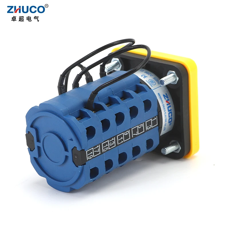 ZHUCO SZW26/LW26-20 D307.5GL 20A 5-полюсный 3-позиционный 1-0-2-панельный Электрический