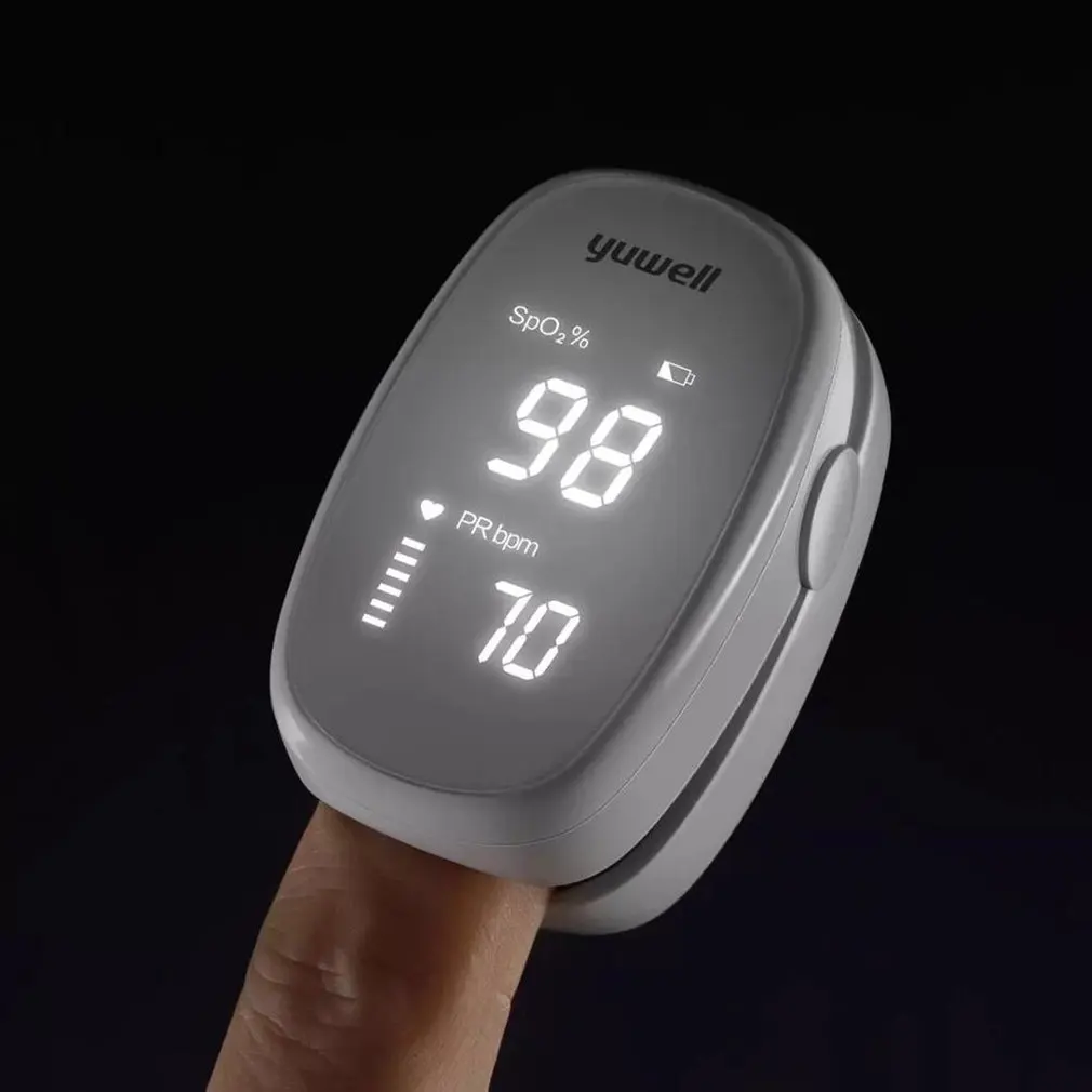 2021 Новый Пальчиковый оксиметр Xiaomi Yuwell YX102/301/303/306 детектор насыщения крови