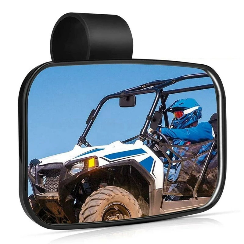 

New UTV Rear View Center Mirror Fit for 1.5inch - 2inch Bar for Polaris,RZR,Rhino,Honda for SUV