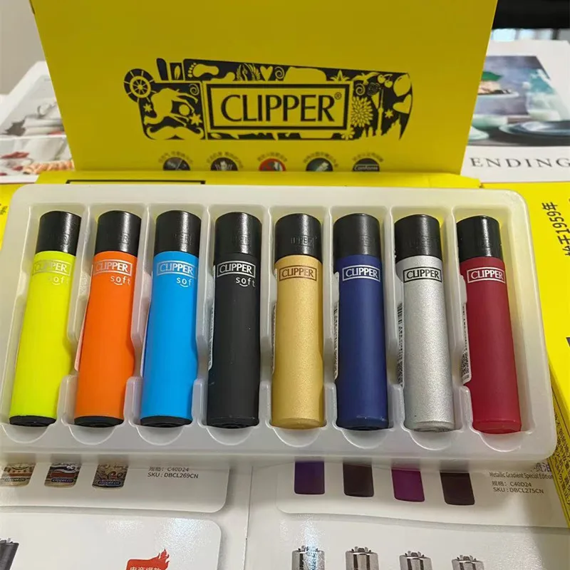 Clipper-Creative Ветрозащитная зажигалка Индивидуальный шлифовальный круг Бутан