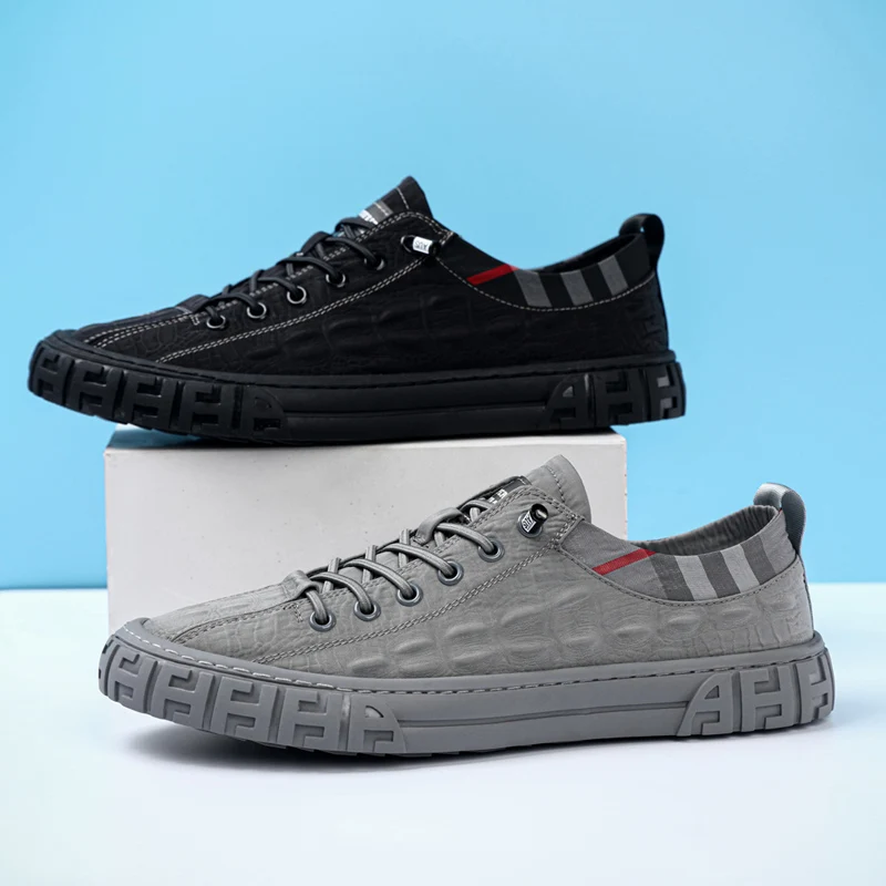 

New 2021 Men's Black Shoes Comfortable Couple Canvas Shoes Platform Sneakers Men's Comfortable Driving Casual Shoes