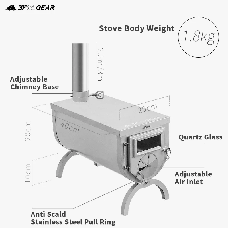 Сверхлегкая складная палатка горелка 3F UL GEAR 1 5 кг портативная уличная плитка из