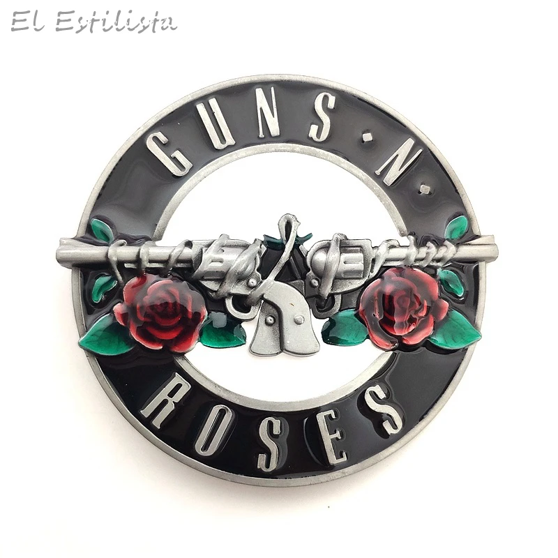Классическая Музыкальная Тема Guns N пояс с розами Пряжка Для Ремня рок-н-ролл