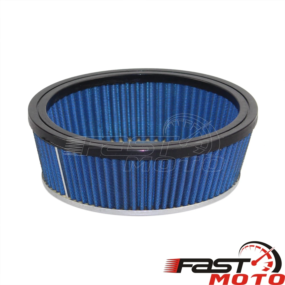 Воздушный фильтр для мотоцикла СИНИЙ конический круглый сменный воздушный