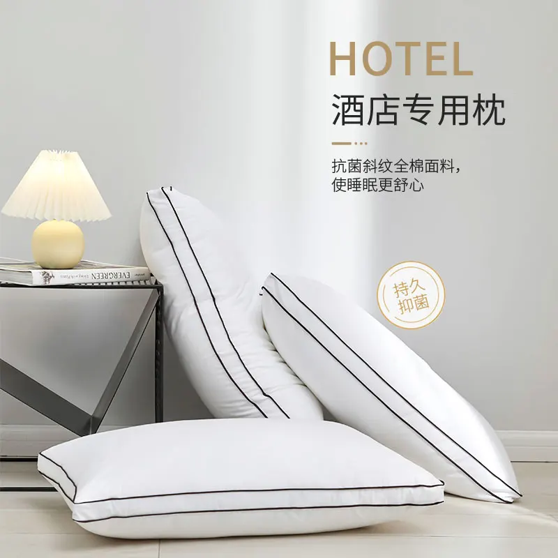 

48x74cm White Bed Luxury Filling Pillow Nursing Neck Sleeping Travel Bath Pillow Bedroom Reading Sitting Kussens Pillows BK50ZT