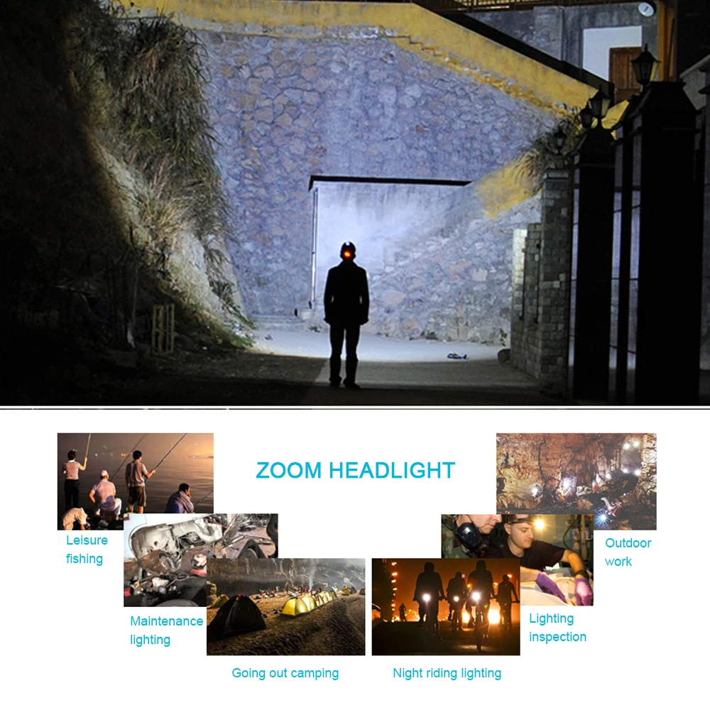 

IR Sensor head lamp led headlamp rechargeable head torch flashlight xml l2 t6 headlight usb headtorch waterproof 18650 battery