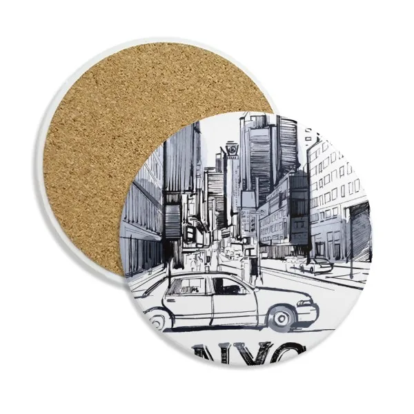 NYC люблю Нью-Йорк Америка ландшафтный камень напиток керамические подставки для