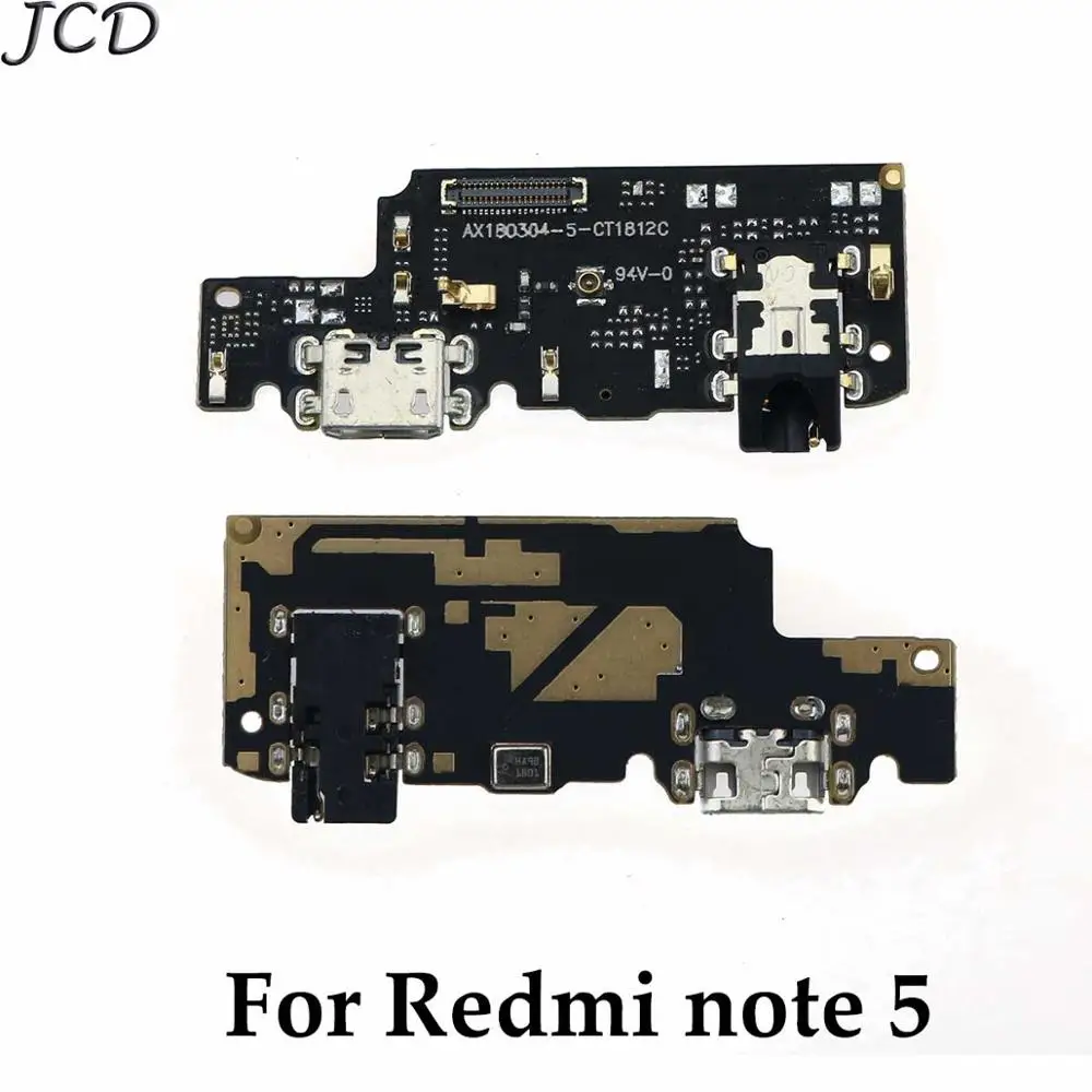 For Redmi note 5 JCD для Xiaomi Redmi note 4x 5A 5 6plus S2 7 note 5A 7 5 6 iPad Pro микрофонный модуль+ зарядка через usb Нижняя плата Flex кабель Разъем - Цвет: For Redmi note 5