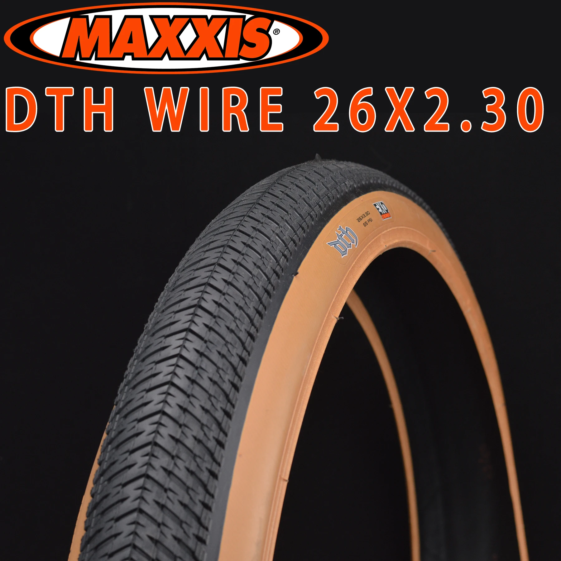 Шина велосипедная MAXXIS DTH EXO WIRE 26X2.3 26er 26in BMX | Спорт и развлечения